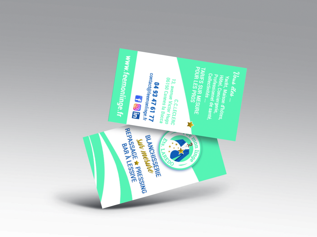 Carte de visite Fee mon linge